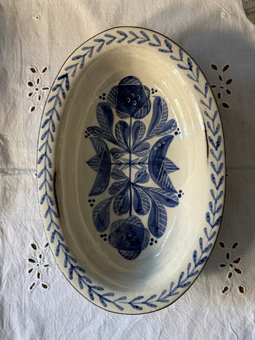 Rustik Oval Servis Tabağı (28x18cm)