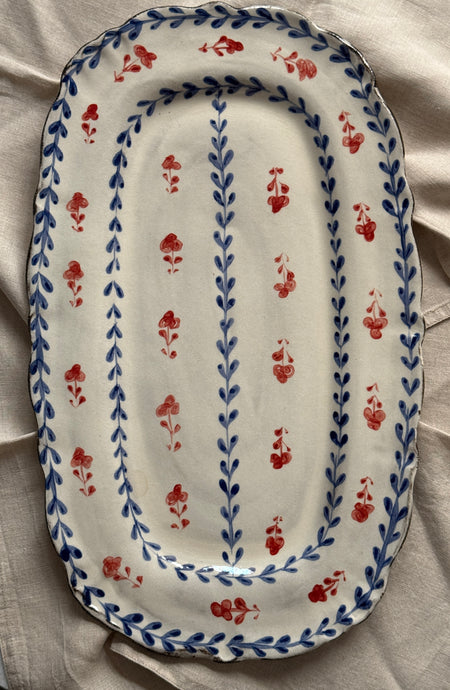 Rustik Yatay Servis Tabağı (46x30cm)