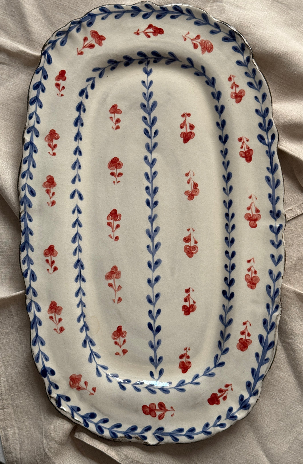 Rustik Yatay Servis Tabağı (46x30cm)