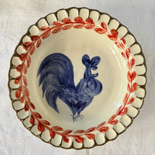 Görseli Galeri görüntüleyiciye yükleyin, Rustik Çukur Tabak (Mavi&amp;Bordo) (21cm)