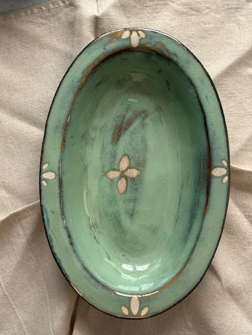 Rustik Oval Servis Tabağı (28x18cm)