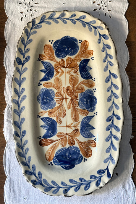 Rustik Yatay Servis Tabağı (46x30cm)