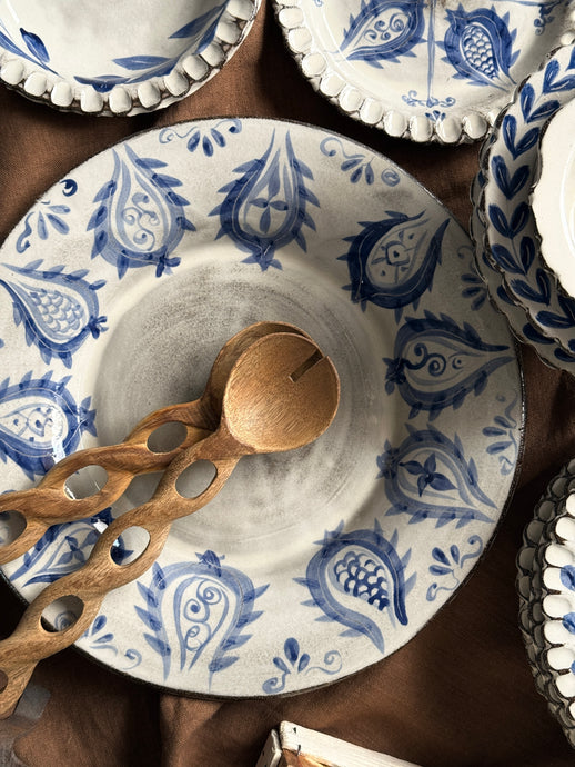 XL Rustik Yatay Servis Tabağı (36cm)