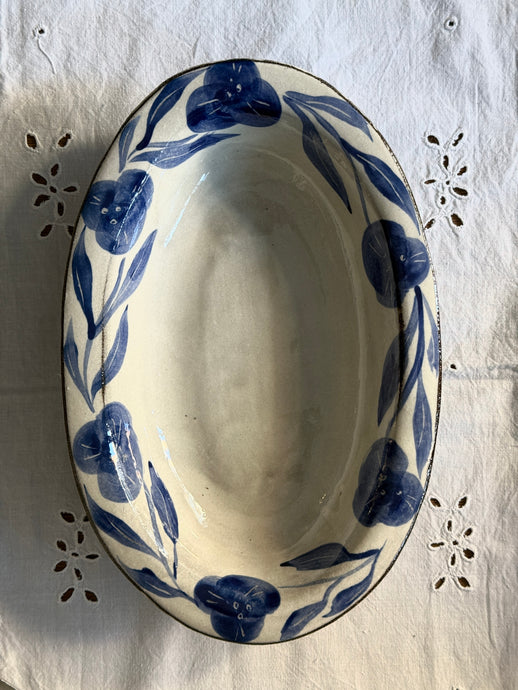 Rustik Oval Servis Tabağı (28x18cm)