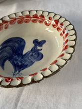 Görseli Galeri görüntüleyiciye yükleyin, Rustik Çukur Tabak (Mavi&amp;Bordo) (21cm)