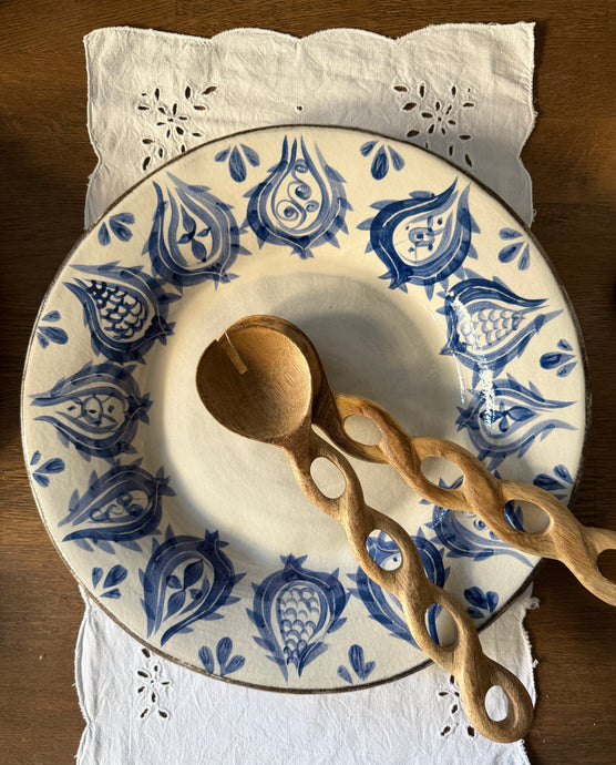 XL Rustik Yatay Servis Tabağı (36cm)