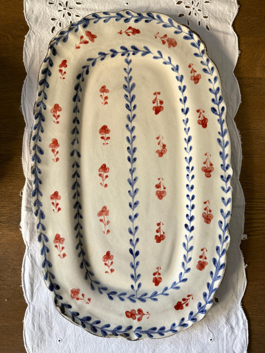 Rustik Yatay Servis Tabağı (46x30cm)