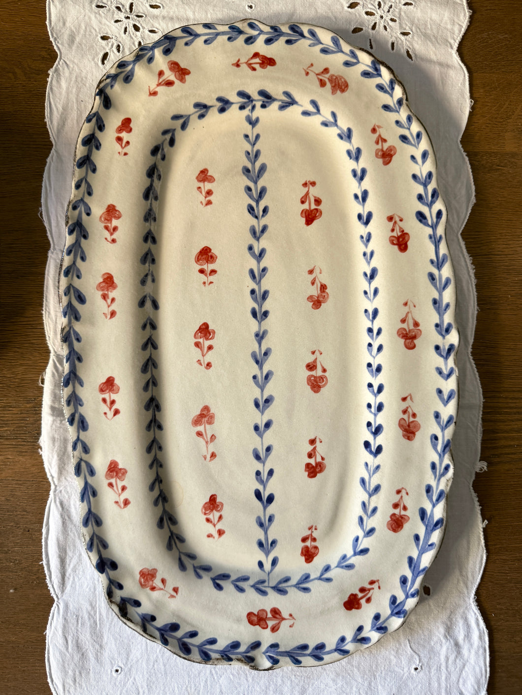 Rustik Yatay Servis Tabağı (46x30cm)