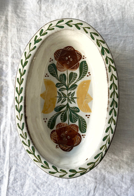 Rustik Oval Servis Tabağı